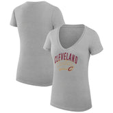 Cleveland Cavaliers G-III 4Her by Carl Banks Women's Super-Slim Fit Lightweight Filigree Logo V-Neck T-Shirt sale On Sale