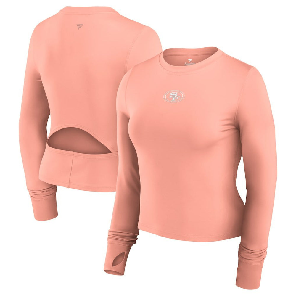 San Francisco 49ers Fanatics Women's Studio Fitted Long Sleeve Gym Top