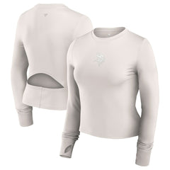 Minnesota Vikings Fanatics Women's Studio Fitted Long Sleeve Gym Top