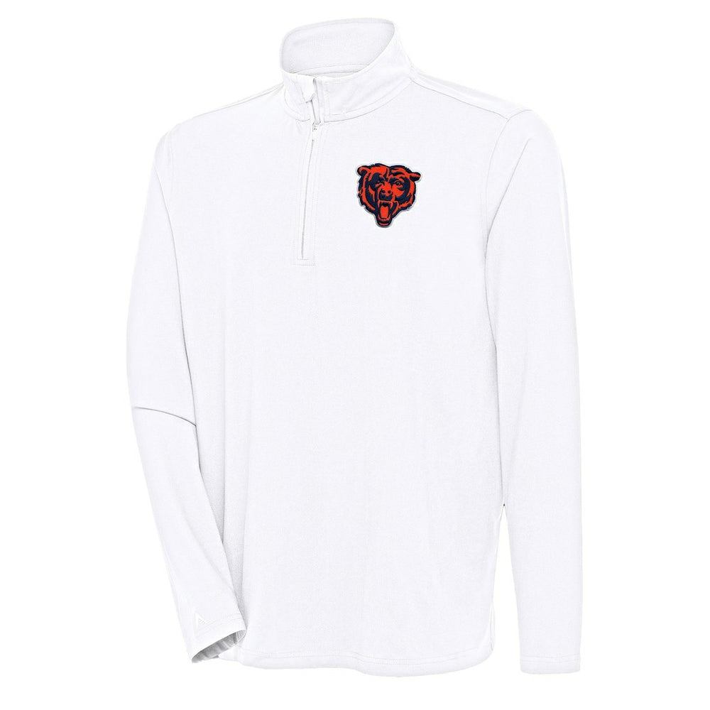 Chicago Bears Antigua Hunk Quarter-Zip Pullover Top