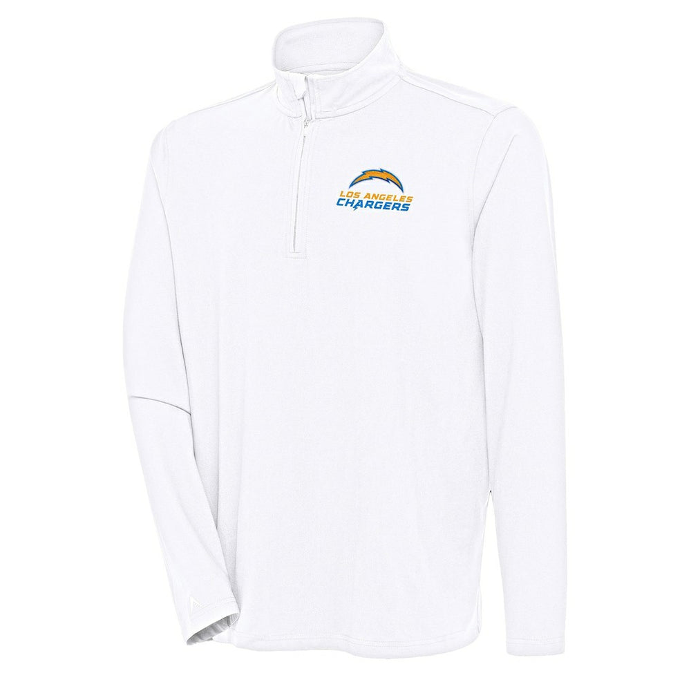 Los Angeles Chargers Antigua Hunk Quarter-Zip Pullover Top