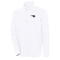 New England Patriots Antigua Hunk Quarter-Zip Pullover Top