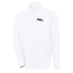 Seattle Seahawks Antigua Hunk Quarter-Zip Pullover Top