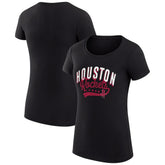 Houston Rockets G-III 4Her by Carl Banks Women's Super-Slim Fit Lightweight Filigree Logo T-Shirt - Black on sale Online