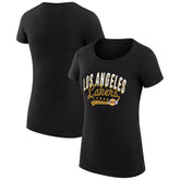 Los Angeles Lakers G-III 4Her by Carl Banks Women's Super-Slim Fit Lightweight Filigree Logo T-Shirt - Black shop On Sale