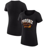 Phoenix Suns G-III 4Her by Carl Banks Women's Super-Slim Fit Lightweight Filigree Logo T-Shirt - Black for sale Online