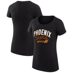 Phoenix Suns G-III 4Her by Carl Banks Women's Super-Slim Fit Lightweight Filigree Logo T-Shirt - Black for sale Online