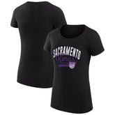 Sacramento Kings G-III 4Her by Carl Banks Women's Super-Slim Fit Lightweight Filigree Logo T-Shirt - Black discount On Sale