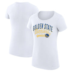 Golden State Warriors G-III 4Her by Carl Banks Women's Super-Slim Fit Lightweight Filigree Logo T-Shirt - White sale Online