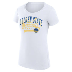 Golden State Warriors G-III 4Her by Carl Banks Women's Super-Slim Fit Lightweight Filigree Logo T-Shirt - White sale Online