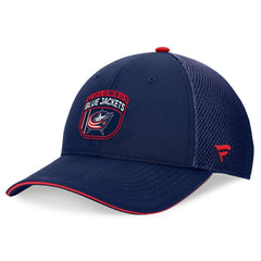 Columbus Blue Jackets Fanatics 2024 NHL Draft On Stage Trucker Adjustable Hat For Sale