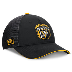 Pittsburgh Penguins Fanatics 2024 NHL Draft On Stage Trucker Adjustable Hat Online