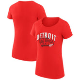Detroit Red Wings G-III 4Her by Carl Banks Women's Super-Slim Fit Lightweight Filigree Logo T-Shirt – Red Outlet