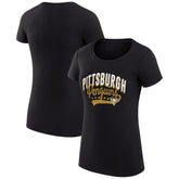 Pittsburgh Penguins G-III 4Her by Carl Banks Women's Super-Slim Fit Lightweight Filigree Logo T-Shirt – Black Online