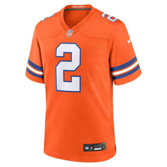 Denver Broncos Nike Patrick Surtain II Mile High Collection 1977 Throwback Player Game Jersey