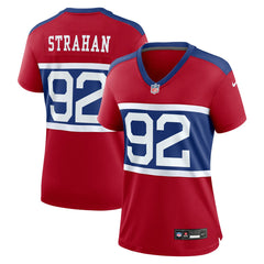 New York Giants Nike Michael Strahan Women's Alternate Retired Player Game Jersey