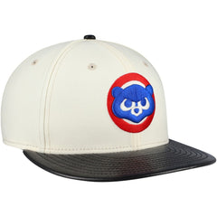 Chicago Cubs New Era Game Night Leather Visor 59FIFTY Fitted Hat | MLB For sale