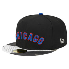 Chicago Cubs New Era Metallic Camo 59FIFTY Fitted Hat | MLB For sale