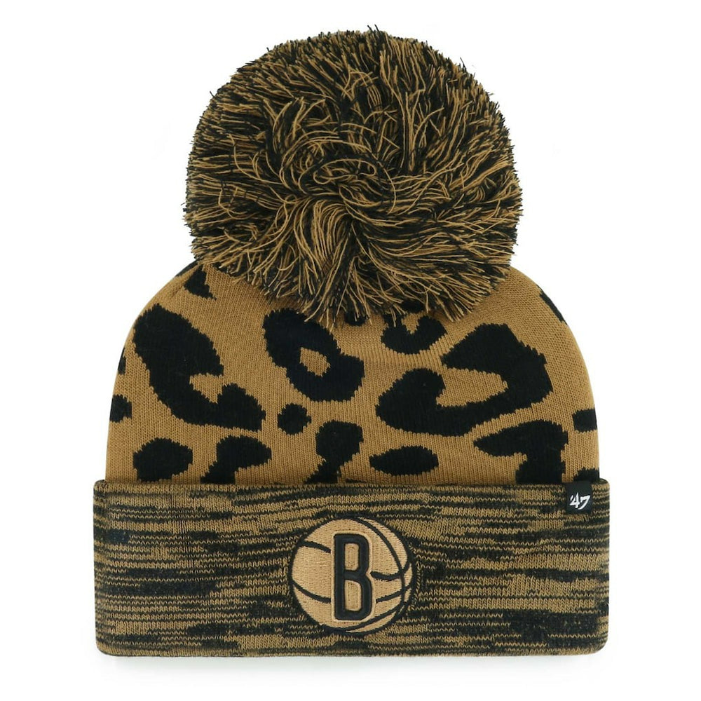 Brooklyn Nets '47 Women's Rosette Cuffed Knit Hat with Pom Online