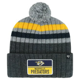 Nashville Predators '47 Stack Patch Cuffed Knit Hat with Pom Sale
