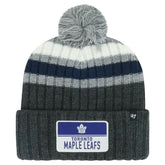 Toronto Maple Leafs '47 Stack Patch Cuffed Knit Hat with Pom Discount