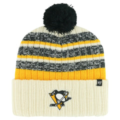 Pittsburgh Penguins '47 Tavern Cuffed Knit Hat with Pom On Sale