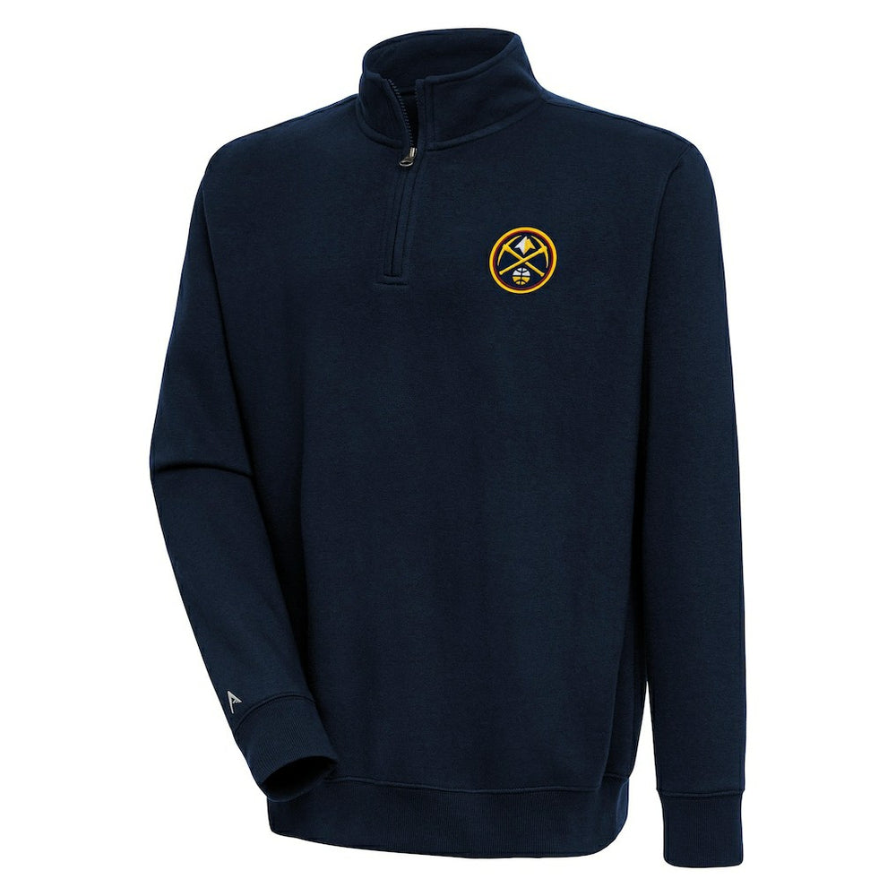 Denver Nuggets Antigua Victory Quarter-Zip Pullover Top sale Discount