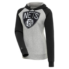 Brooklyn Nets Antigua Women's Victory Raglan Sleeve Pullover Hoodie Outlet