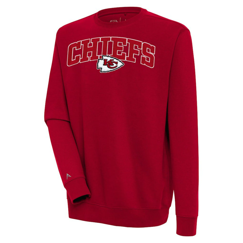 Kansas City Chiefs Antigua Victory Chenille Pullover Sweatshirt