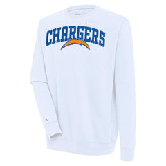 Los Angeles Chargers Antigua Victory Chenille Pullover Sweatshirt