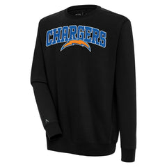 Los Angeles Chargers Antigua Victory Chenille Pullover Sweatshirt