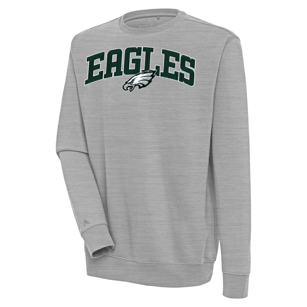 Philadelphia Eagles Antigua Victory Chenille Pullover Sweatshirt