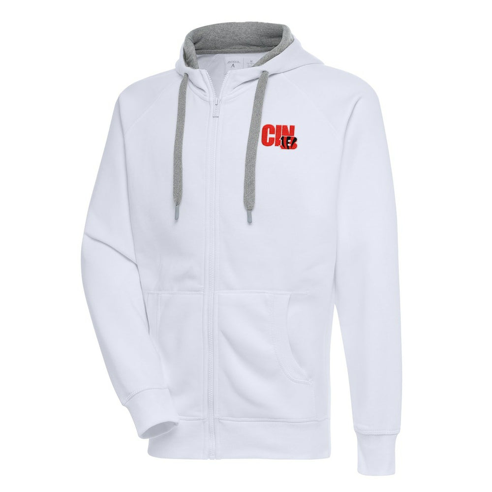 Cincinnati Bengals Antigua Victory Full-Zip Hoodie