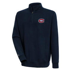 Montreal Canadiens Antigua Victory Quarter-Zip Pullover Top On Sale