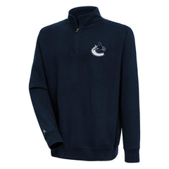 Vancouver Canucks Antigua Victory Quarter-Zip Pullover Top Discount