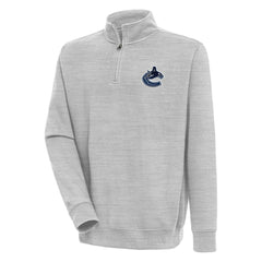 Vancouver Canucks Antigua Victory Quarter-Zip Pullover Top Discount