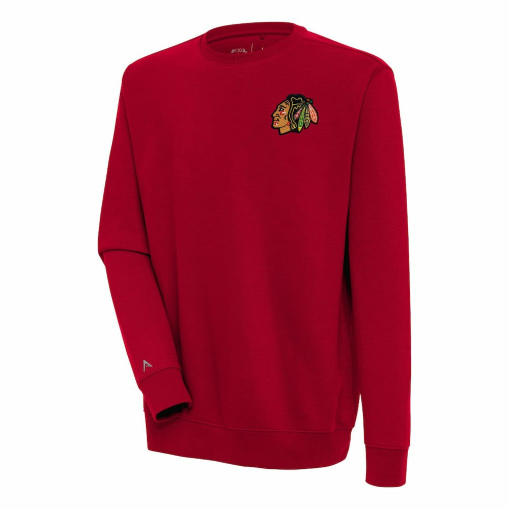 Chicago Blackhawks Antigua Victory Pullover Sweatshirt For Sale