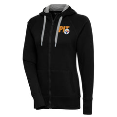 Pittsburgh Steelers Antigua Women's Victory Full-Zip Hoodie