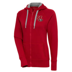 San Francisco 49ers Antigua Women's Victory Full-Zip Hoodie
