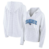 Tennessee Titans Fanatics Women's Striped Notch Neck Pullover Hoodie
