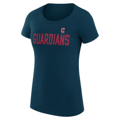 Cleveland Guardians G-III 4Her by Carl Banks Women's Super-Slim Fit Lightweight Dot Print T-Shirt | MLB New