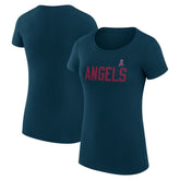 Los Angeles Angels G-III 4Her by Carl Banks Women's Super-Slim Fit Lightweight Dot Print T-Shirt | MLB US