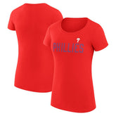Philadelphia Phillies G-III 4Her by Carl Banks Women's Super-Slim Fit Lightweight Dot Print T-Shirt | MLB US