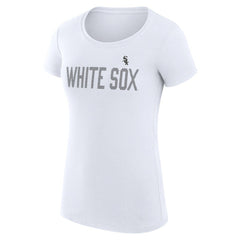 Chicago White Sox G-III 4Her by Carl Banks Women's Super-Slim Fit Lightweight Dot Print T-Shirt | MLB Outlet