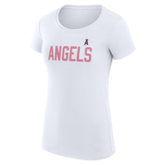 Los Angeles Angels G-III 4Her by Carl Banks Women's Super-Slim Fit Lightweight Dot Print T-Shirt | MLB Sale
