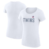 Minnesota Twins G-III 4Her by Carl Banks Women's Super-Slim Fit Lightweight Dot Print T-Shirt | MLB Discount