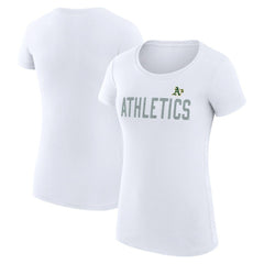 Athletics G-III 4Her by Carl Banks Women's Super-Slim Fit Lightweight Dot Print T-Shirt | MLB Near me