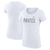 Pittsburgh Pirates G-III 4Her by Carl Banks Women's Super-Slim Fit Lightweight Dot Print T-Shirt | MLB New
