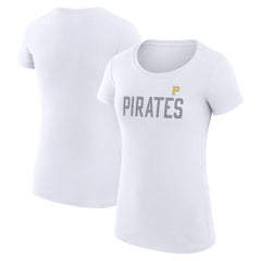 Pittsburgh Pirates G-III 4Her by Carl Banks Women's Super-Slim Fit Lightweight Dot Print T-Shirt | MLB New