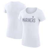 Seattle Mariners G-III 4Her by Carl Banks Women's Super-Slim Fit Lightweight Dot Print T-Shirt | MLB Shop